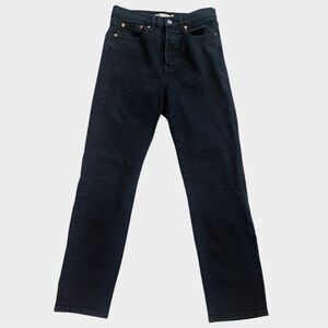 Levi’s Wedgie Straight Jeans in Black 25x28